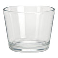 Windlicht aus Glas, Transparent rund (B/H/T) 7x5x7cm
