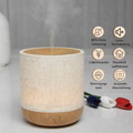 Ultraschalldiffusor – Alesia – aus Leinen und Holz – Kaltdiffusion – Aromatherapie ätherische Öle – dekorative Geschenkidee - Zen'Arôme