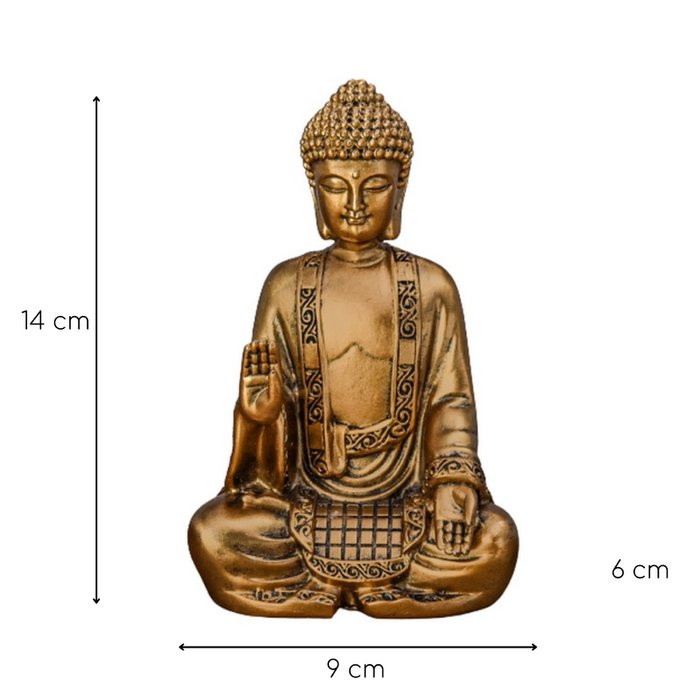 Goldene Bodhi-Statue – Zen- und Feng-Shui-Dekoration – um eine entspannende und spirituelle Atmosphäre zu schaffen – glückliche Geschenkidee - Zen'Arôme