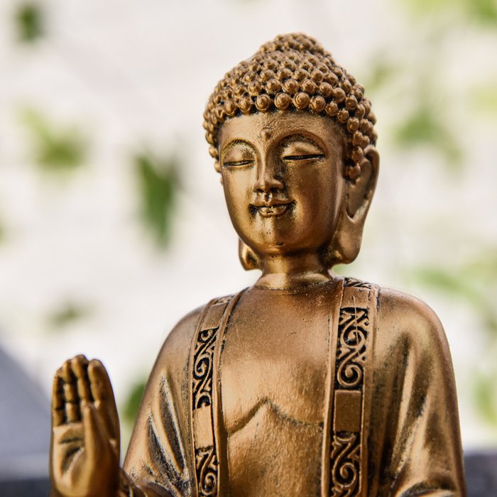 Goldene Bodhi-Statue – Zen- und Feng-Shui-Dekoration – um eine entspannende und spirituelle Atmosphäre zu schaffen – glückliche Geschenkidee - Zen'Arôme