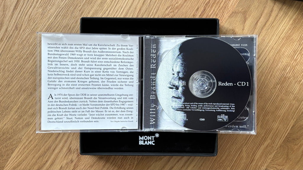 Montblanc Meisterstück LeGrand „Willy Brandt“ – Füllfederhalter • NEU & OVP • RAR