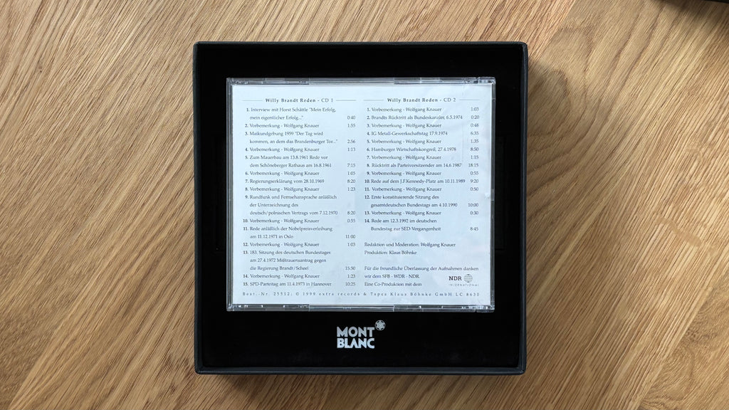 Montblanc Meisterstück LeGrand „Willy Brandt“ – Füllfederhalter • NEU & OVP • RAR