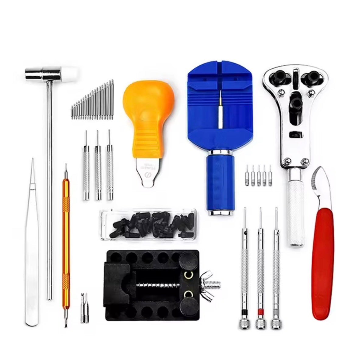 147tlg Uhren Werkzeug Set – Reparatur & Uhrenmacher Zubehör – Gehäuseöffner, Bandkürzer, Federstegwerkzeug, Schraubendreher – für Uhrmacher & Hobby – Neu OVP