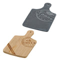 Käsebrett aus Schiefer/Bambus, Braun/Schwarz (B/H) 18x10cm