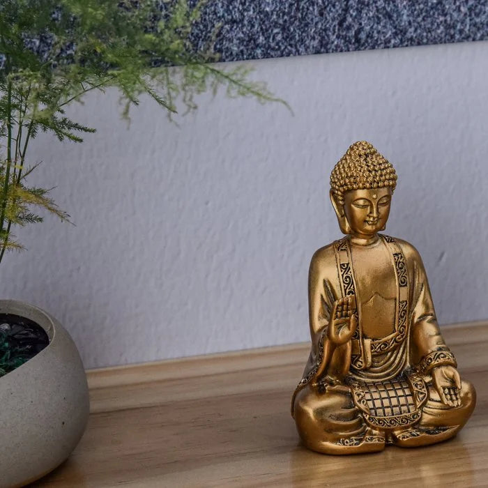 Goldene Bodhi-Statue – Zen- und Feng-Shui-Dekoration – um eine entspannende und spirituelle Atmosphäre zu schaffen – glückliche Geschenkidee - Zen'Arôme